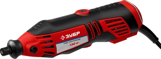 ЗУБР 242 предмета, 130 Вт, набор мини-насадок с гравером (ЗГ-130ЭК H242)