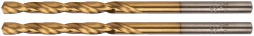 Сверла HSS по металлу, титановое покрытие, в блистере 3,5 мм (2 шт.)