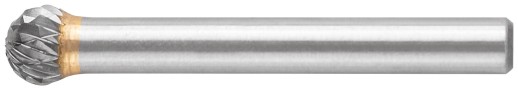Шарошка карбидная, штифт 6 мм, тип "D", сферическая 8х7х52 мм