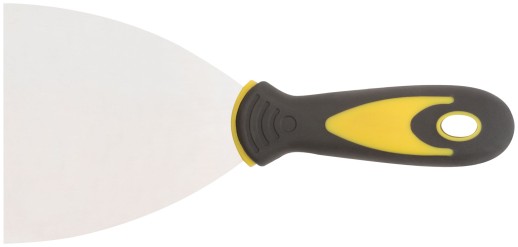Шпатель, нерж.сталь, прорезиненная ручка  4" (100 мм)
