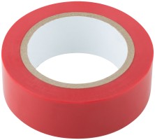 Изолента ПВХ самозатухающая 19 мм х 0,13 мм х 10 м ( красная )