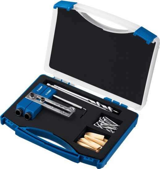 ЗУБР два отверстия, регулируемый кондуктор для глухих отверстий, Профессионал (30081)