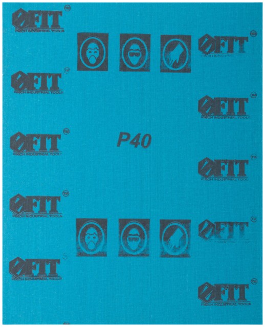 Листы шлифовальные водостойкие на тканевой основе, алюминий-оксидные, Профи 230х280 мм, 10 шт.  Р 40