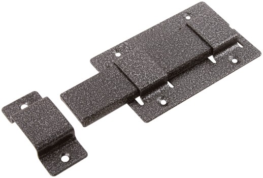 Задвижка накладная усиленная для дверей, прямоугольный ригель, серебро