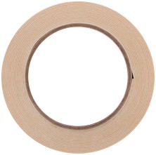 Лента монтажная клейкая на вспененной основе, белая, 12 мм х 5 м