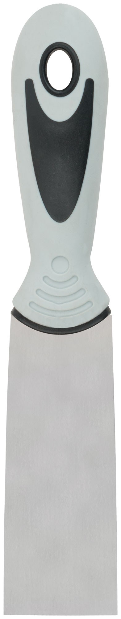 Шпатель, нерж.сталь, прорезиненная ручка  40 мм