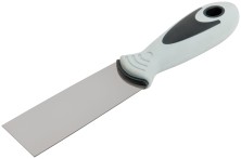 Шпатель, нерж.сталь, прорезиненная ручка  40 мм