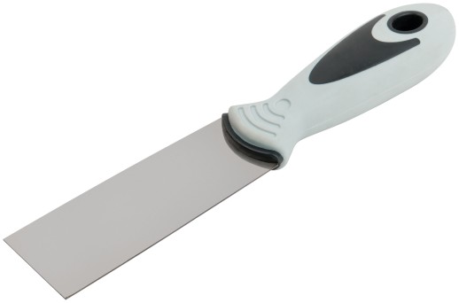 Шпатель, нерж.сталь, прорезиненная ручка  40 мм