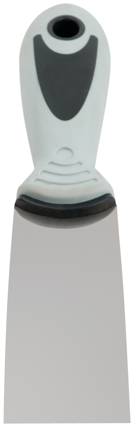 Шпатель, нерж.сталь, прорезиненная ручка  40 мм