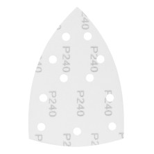 Треугольник абразивный на ворc. подложке под "липучку", перф., P 240, 150х150х100 мм, 5 шт. Denzel