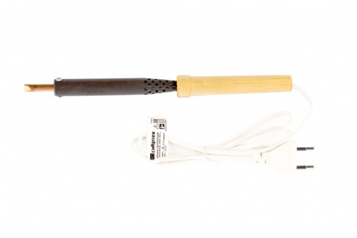 Паяльник электрический ЭПСН-03-80/220, деревянная ручка, Россия Сибртех
