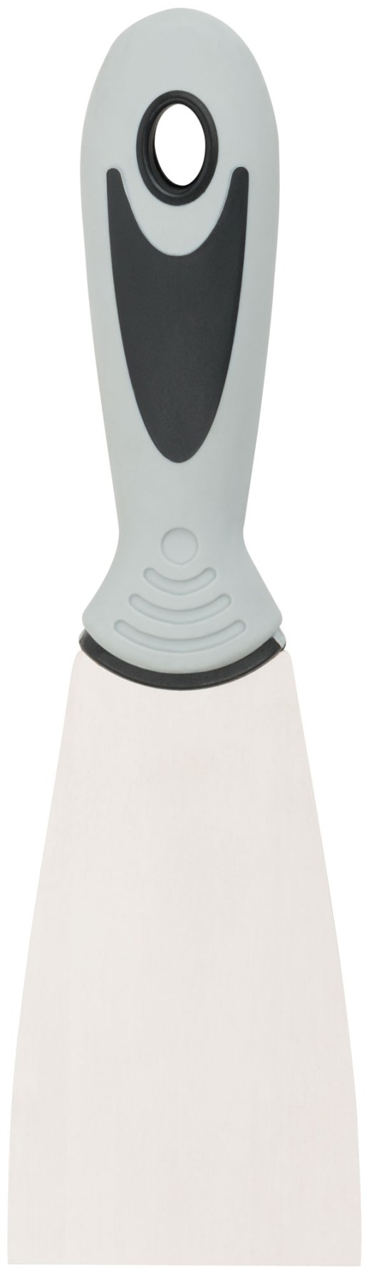 Шпатель, нерж.сталь, прорезиненная ручка  60 мм