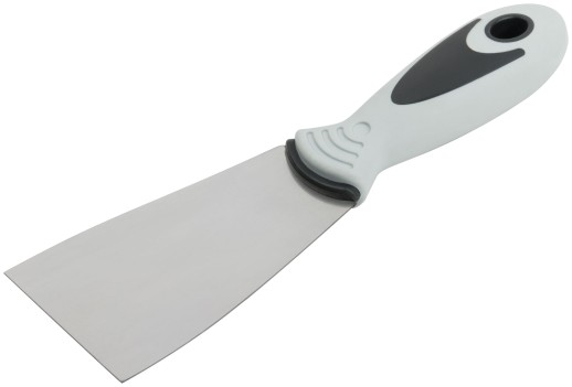 Шпатель, нерж.сталь, прорезиненная ручка  60 мм