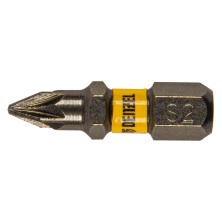 Бита PZ1х25, сталь S2, шестигранный профиль, 10 шт. Е 6,3 Denzel