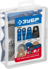 ЗУБР НР-8 UniLock, OIS-хвост., 8 предм., набор насадок для реноватора, Профессионал (15575)