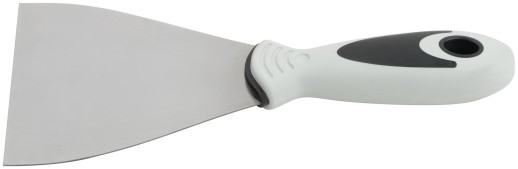 Шпатель, нерж.сталь, прорезиненная ручка 100 мм