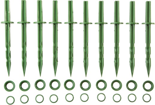 GRINDA 200 мм, зеленые, полипропилен, 10 шт, садовые колышки (422319)