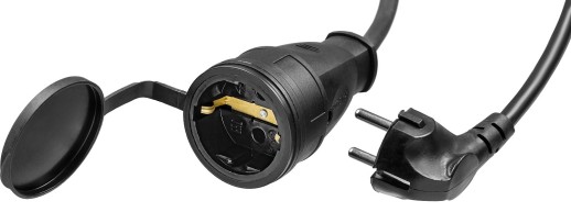 ЗУБР КГ-325-Ш, КГ, 3 х 2.5 мм2, 20 м, IP44, 4000 Вт, силовой удлинитель-шнур, Профессионал (55017-20)