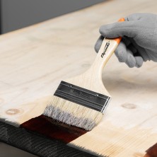 Кисть плоская Slimline 4" (100 мм), натуральная щетина, деревянная ручка Sparta