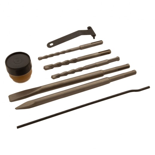 Перфоратор электрический RHV-1250-30, SDS-plus, 1250 Вт, 5 Дж, 3 плюс 1 режим Denzel