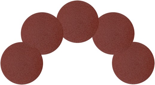 Круги шлифовальные сплошные (липучка), алюминий-оксидные, 125 мм, 5 шт.  Р 36