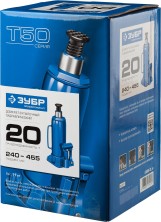 ЗУБР 20 т, 240 - 455 мм, бутылочный гидравлический домкрат, Профессионал (43060-20)