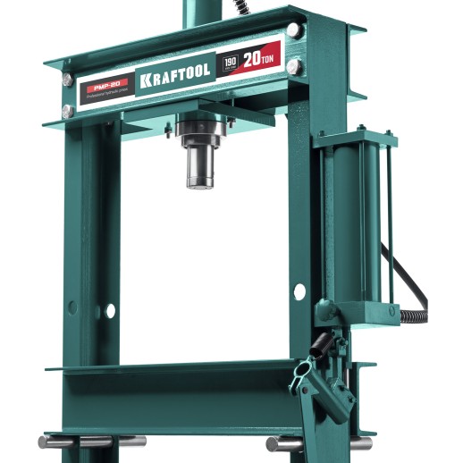 KRAFTOOL PMP-20, 20 т, гидравлический пресс с гидронасосом и манометром (43472-20)