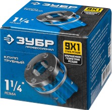 ЗУБР 1 1/4″, трубный резьбонарезной клупп, Профессионал (28271-5/4)