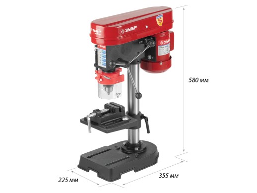 ЗУБР 350 Вт, 13 мм, вертикально - сверлильный станок (ЗСС-350)
