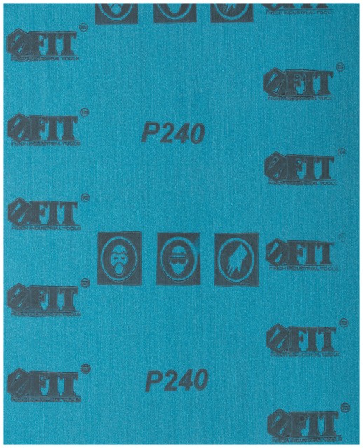 Листы шлифовальные водостойкие на тканевой основе, алюминий-оксидные, Профи 230х280 мм, 10 шт. Р 240