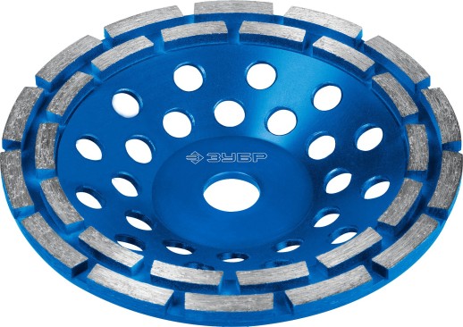ЗУБР d 180 мм, двухрядная алмазная шлифовальная чашка, Профессионал (33372-180)