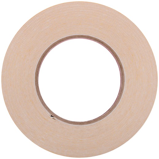 Лента монтажная клейкая на вспененной основе, белая, 19 мм х 10 м