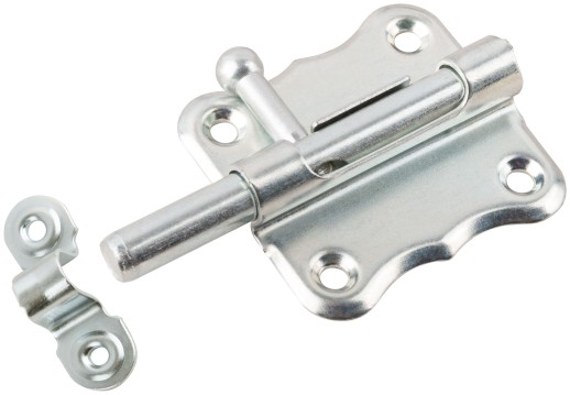 Шпингалет накладной, 60 мм, цинк