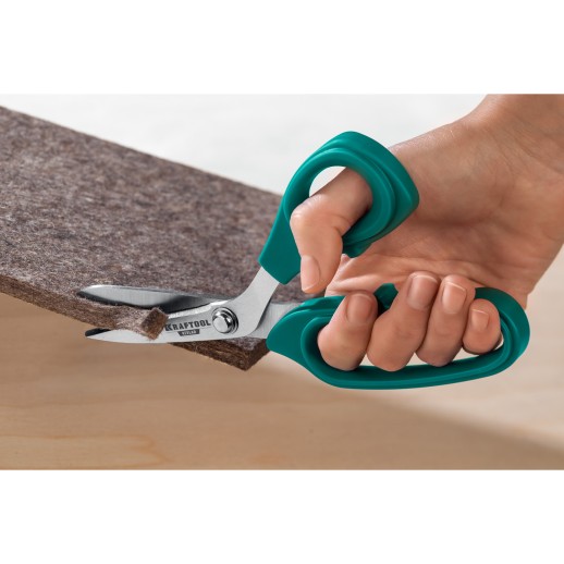 KRAFTOOL Armor cutter, 205 мм, технические ножницы по кевлару и стекловолокну (23207)