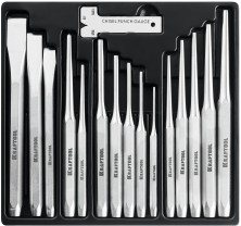 KRAFTOOL Grand-15, 15 предметов, набор зубил и кернеров (21075-H15)