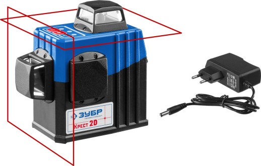 ЗУБР КРЕСТ 2D, 20 - 70 м, лазерный нивелир, Профессионал (34907)