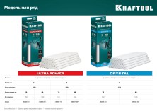 KRAFTOOL Ultra Power, 7 х 150 мм, 16 шт, прозрачные, ультрамощные клеевые стержни (06837-16)