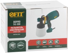 Распылитель электрический 500 Вт; 2,5 мм; 800 мл; 40 DIN/сек; 800 мл/мин; HVLP; коробка