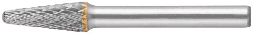Шарошка карбидная, штифт 6 мм, тип "L", коническая закругленная  8х22х67 мм