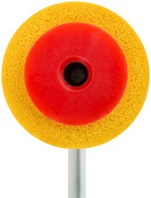 Валик прижимной для обоев резиновый, желтый 150 мм