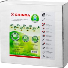 GRINDA 1/2″, 18 м, шланг магистральный, площадь полива 18 кв м, расход воды 4л/ч на раст, на 60 раст, система капельного полива (425270-60)