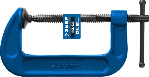 ЗУБР ПСС-130, 125 мм, G-образная, струбцина, Профессионал (32245-125)