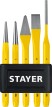 STAYER Hercules, 5 предметов, набор зубил и кернеров в пластиковом держателе, Professional (21077-H5)
