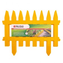 Забор декоративный "Рейка", 28 х 300 см, желтый, Россия, Palisad