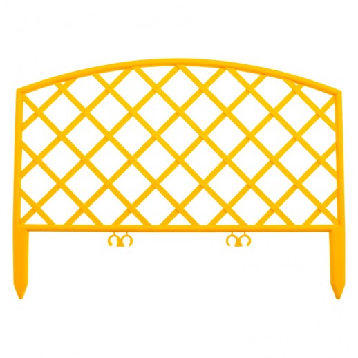 Забор декоративный "Сетка", 24 х 320 см, желтый, Россия, Palisad