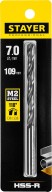 STAYER HSS-R, 7.0 х 109 мм, быстрорежущая сталь P6M5, сверло по металлу, Professional (29602-7)