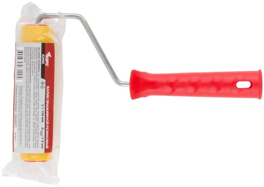 Валик прижимной резиновый, для обоев, желтый 150 мм