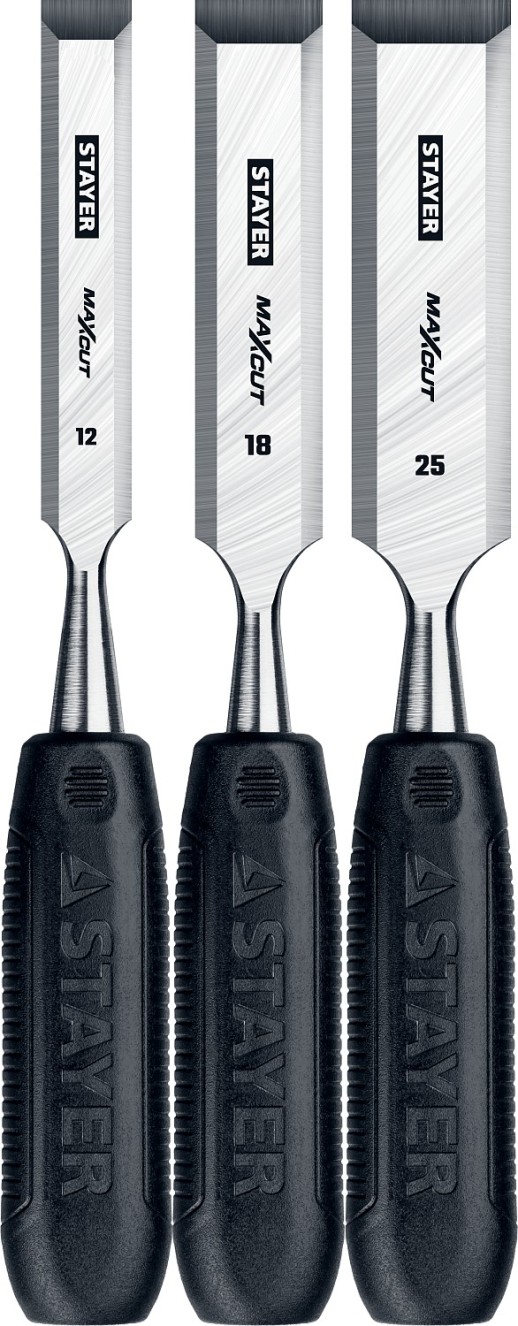 STAYER Max-Cut 3 предм., Набор стамесок (1820-H3)