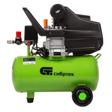 Компрессор воздушный КК-1100/22, 1, 1 кВт, 135 л/мин, 22 л, прямой привод, масляный Сибртех
