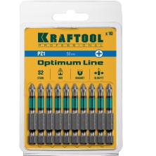 KRAFTOOL Optimum PZ1, 50 мм, 10 шт, биты (26124-1-50-10)
